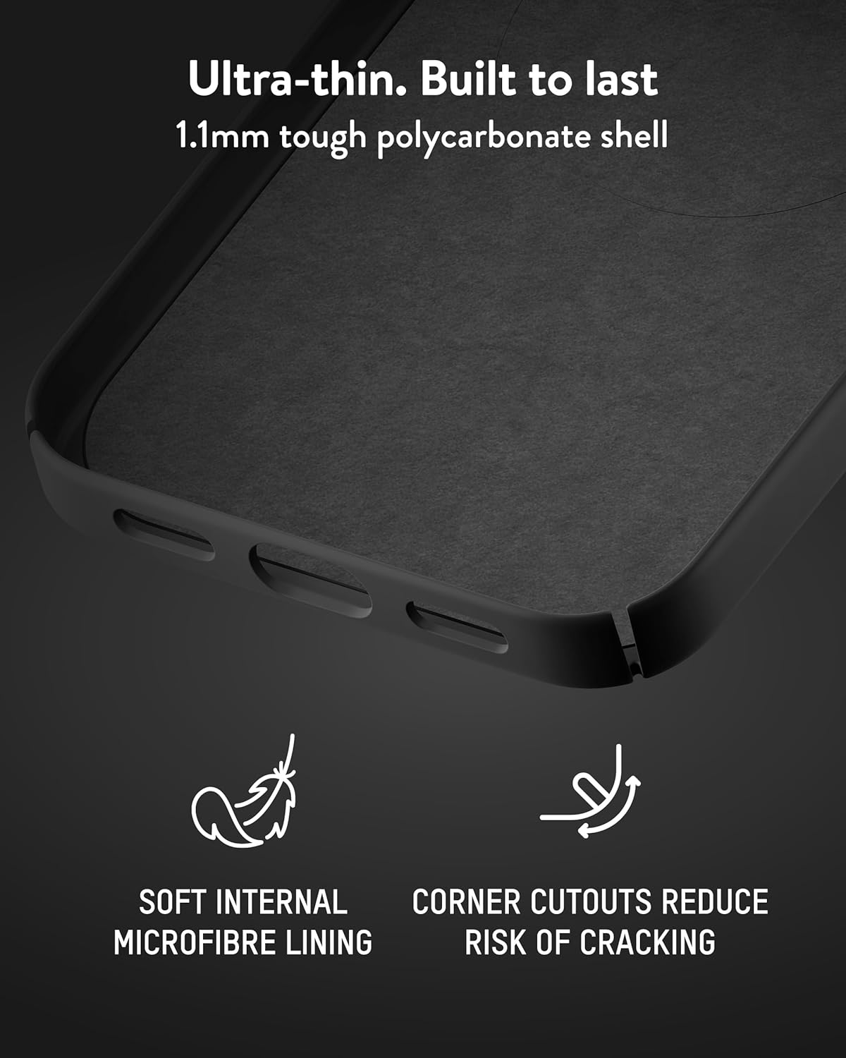 Thumbnail 3 de Mous Super Thin case for Google Pixel 10/10 Pro (2025) — Qi2 MagSafe & Pixelsnap compatible, anti-scratch, black