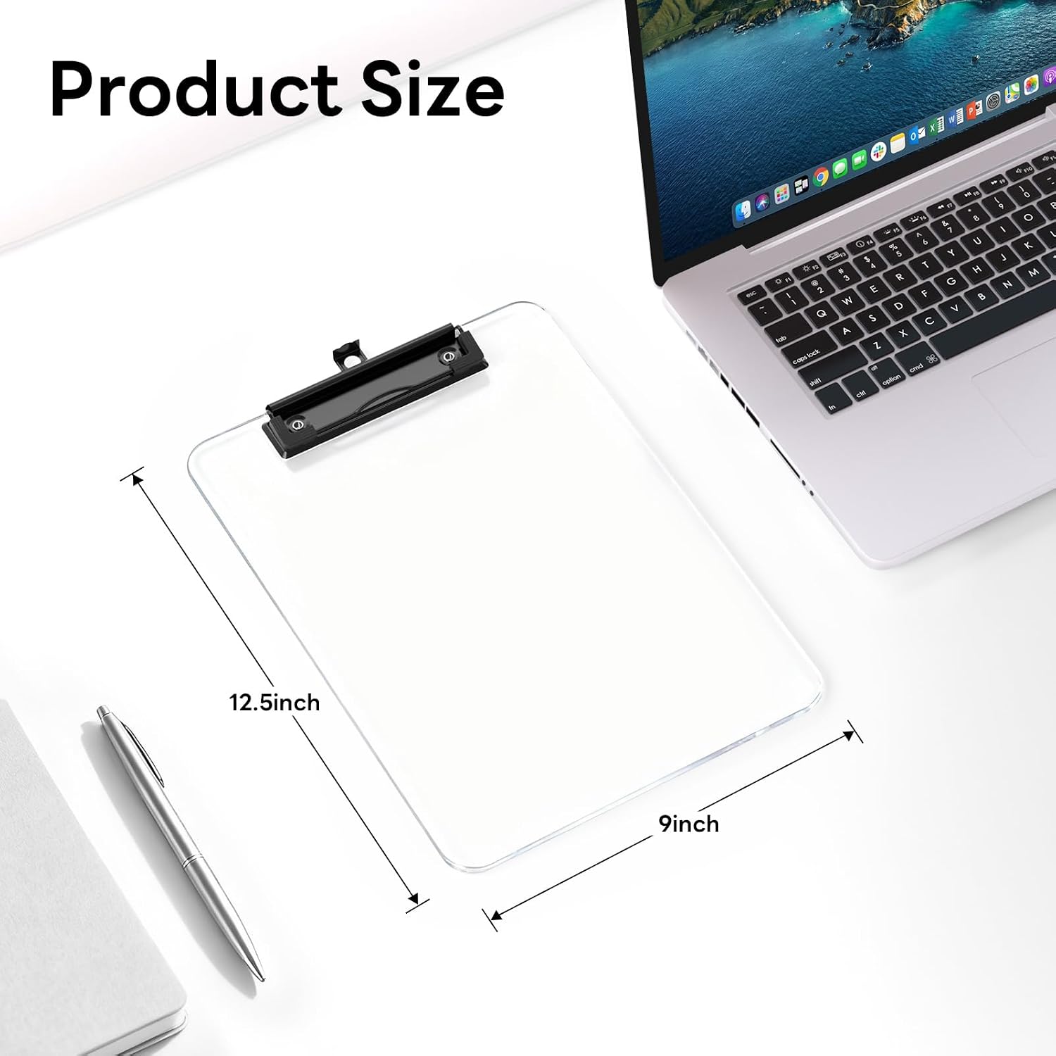 Thumbnail 1 de Zoenley Plastic Clipboard Set, A4