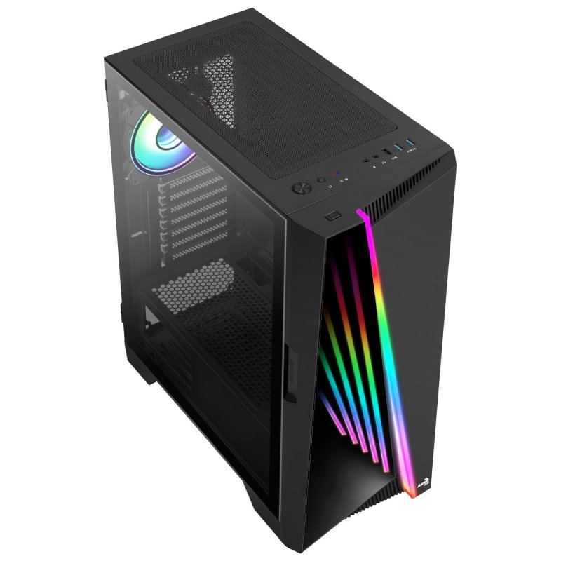 Thumbnail 2 de AeroCool Mirage ARGB Cristal Templado (USB 3.0, semitorre) negra
