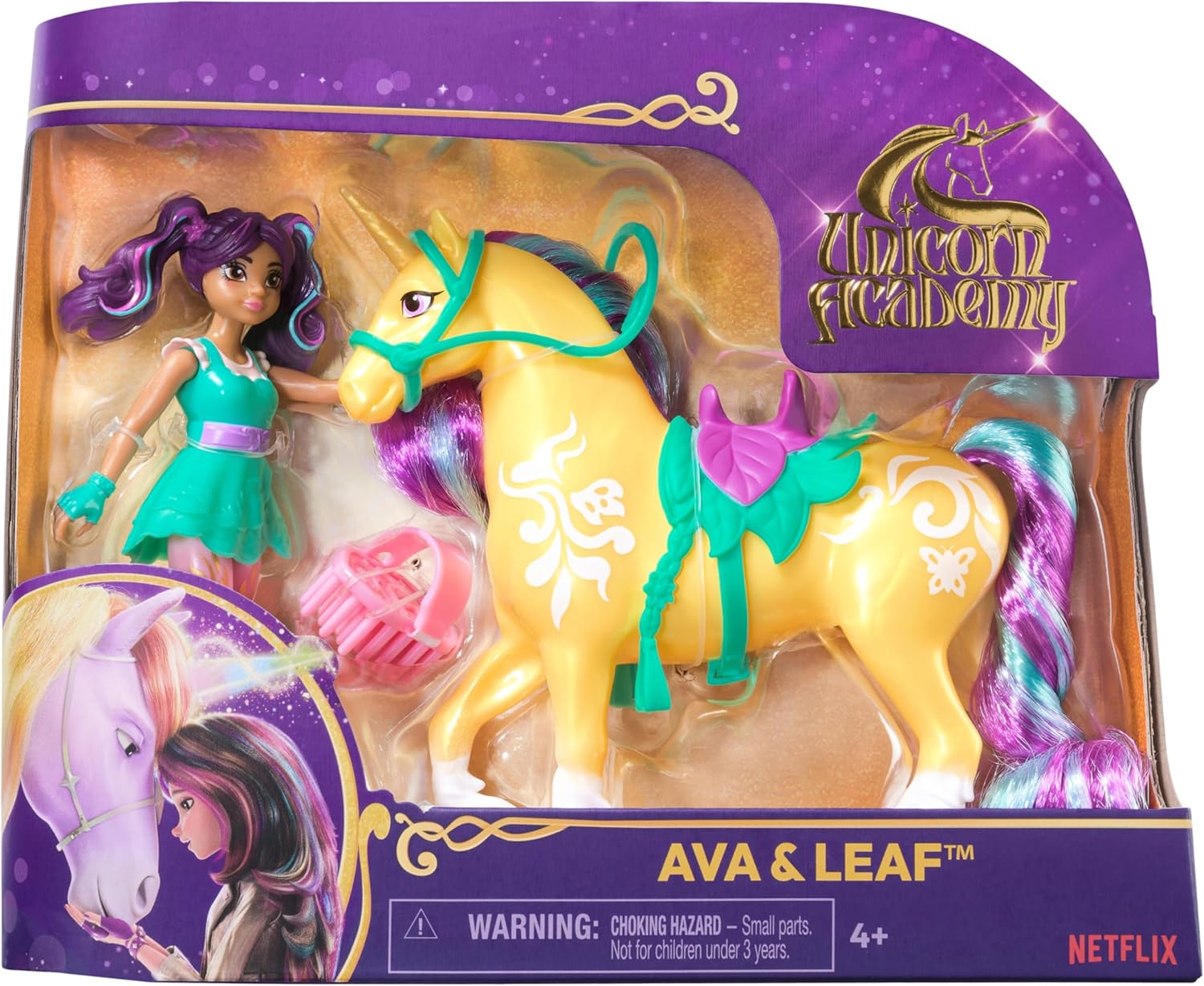 Thumbnail 6 de Set Unicorn Academy Ava & Leaf: bambola snodabile con unicorno e accessori per l’equitazione