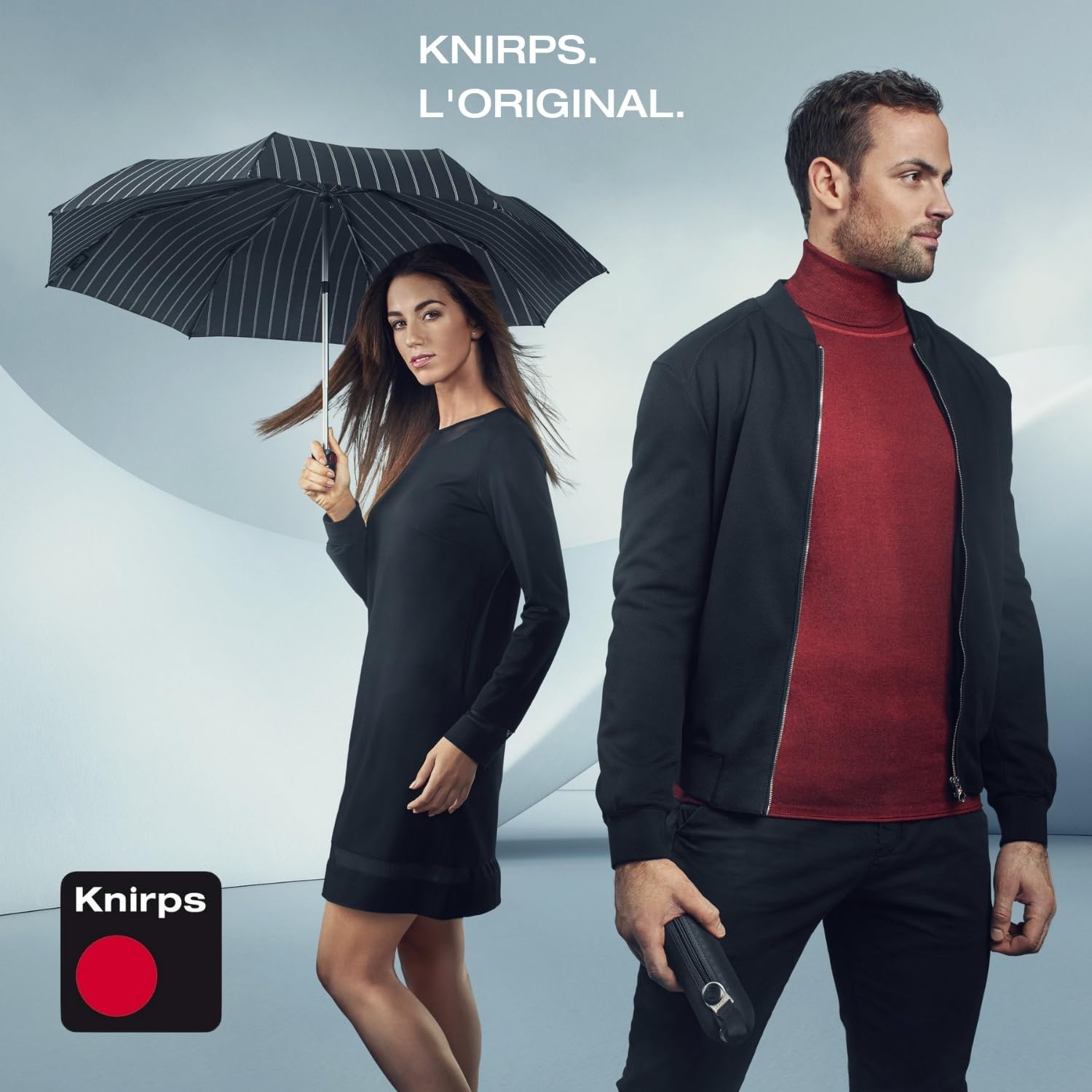 Thumbnail 6 de Knirps Parapluie C.250 Light Duomatic Dark Grey avec sac de rangement
