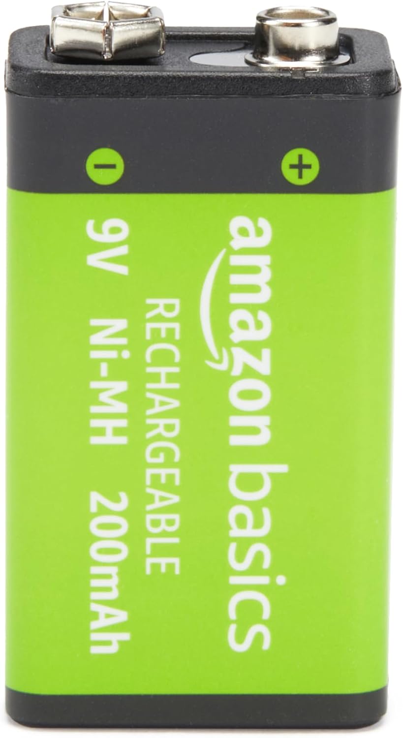 Thumbnail 1 de Amazon Basics 4-Pack Rechargeable 9V NiMH Batteries (200mAh) – Pre-charged