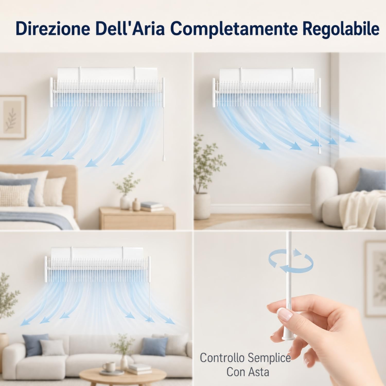 Thumbnail 1 de Deflettore Deviatore Aria Condizionata Chochoyah per Split a Parete 70–100 cm