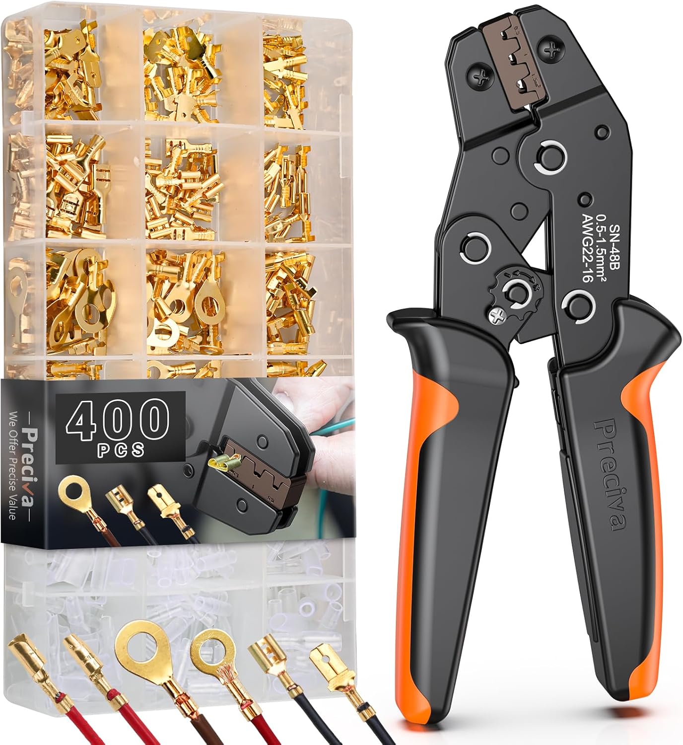 Preciva CT40360 pinze crimpatrici 0,5-1,5 mm² 🛠