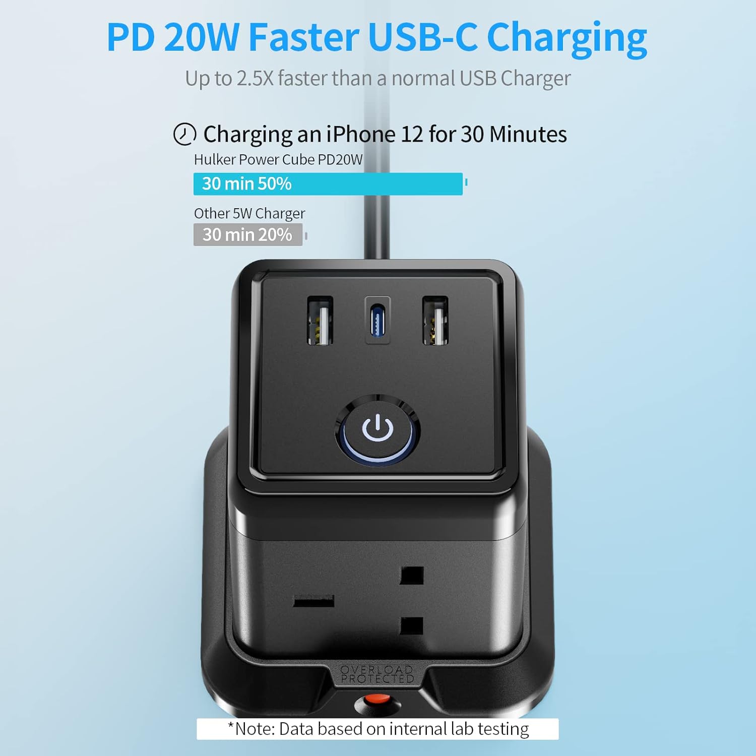 Thumbnail 2 de Hulker Cube USB C Extension Lead 20W PD