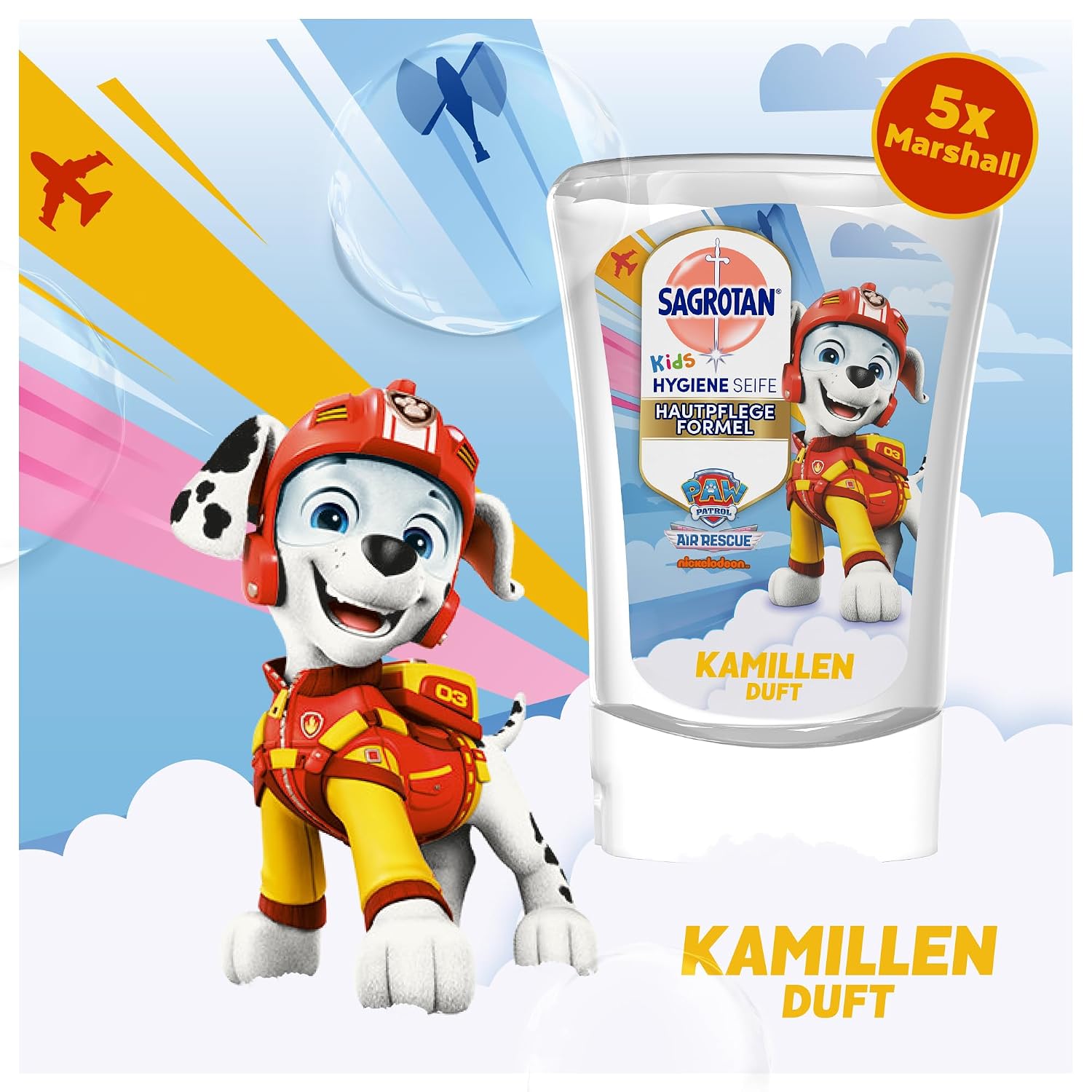 Detalle 2 de Sagrotan Kids No-Touch Nachfüller 5 x 250 ml
