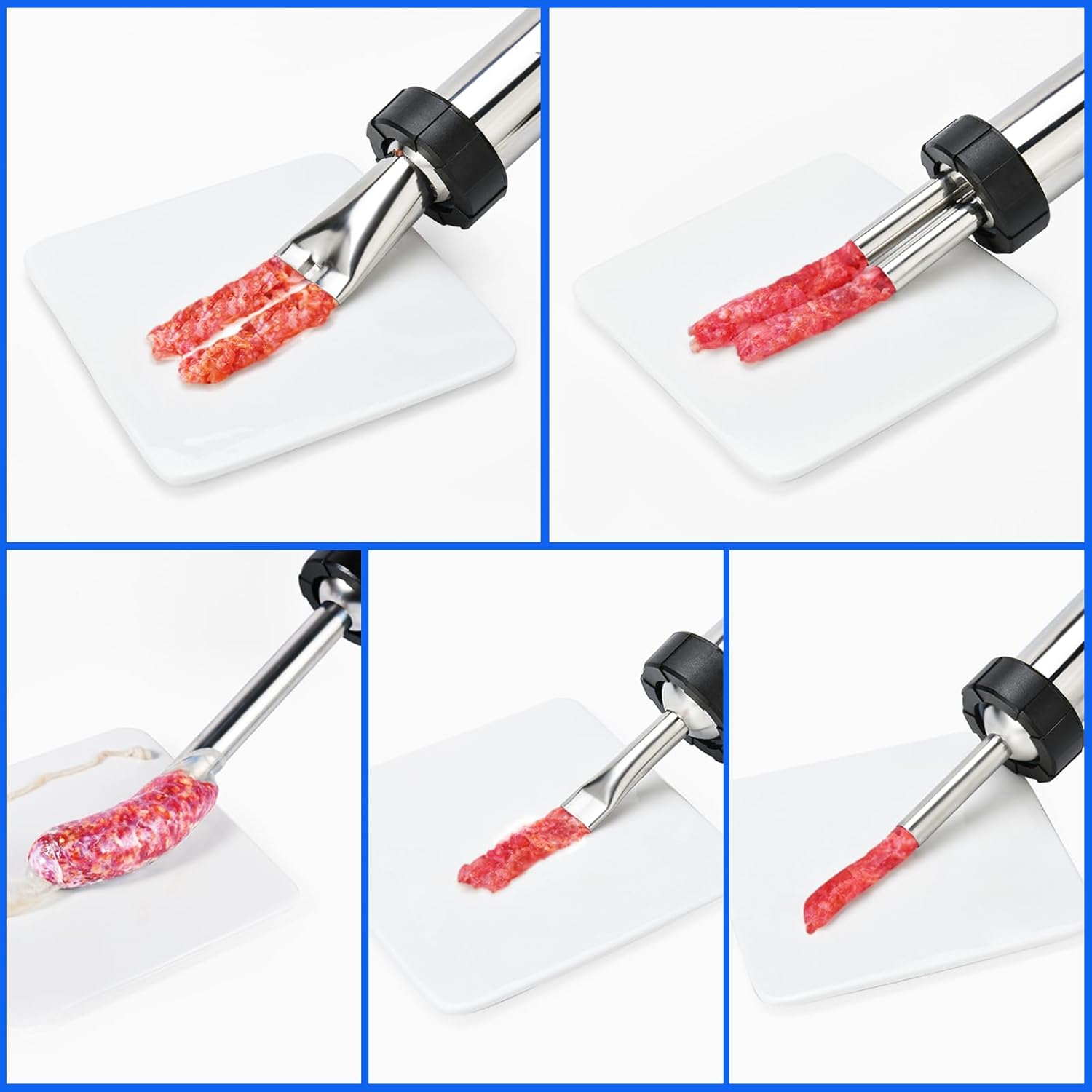 Detalle 1 de WILDDIGIT 3rd Gen Jerky Gun Kit (2.1 LB) with 5 Nozzles, Sausage Stuffer & Stainless Steel Jerky Maker
