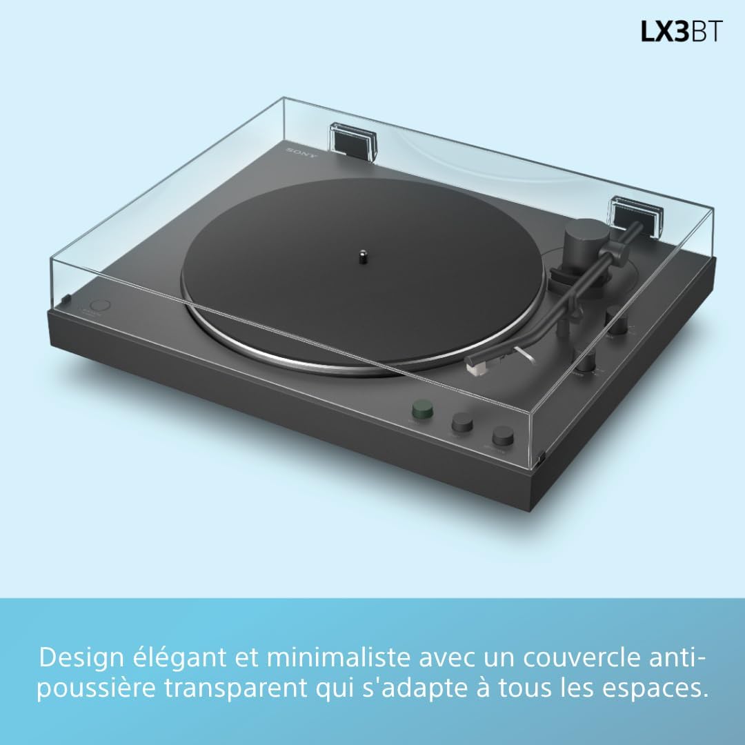 Thumbnail 2 de Sony PS-LX3BT Platine Vinyle Bluetooth Noir — simplicité élégante et son chaleureux