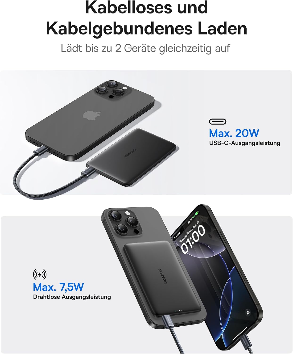 Thumbnail 2 de Baseus Picogo AM41 Power Bank 5000mAh