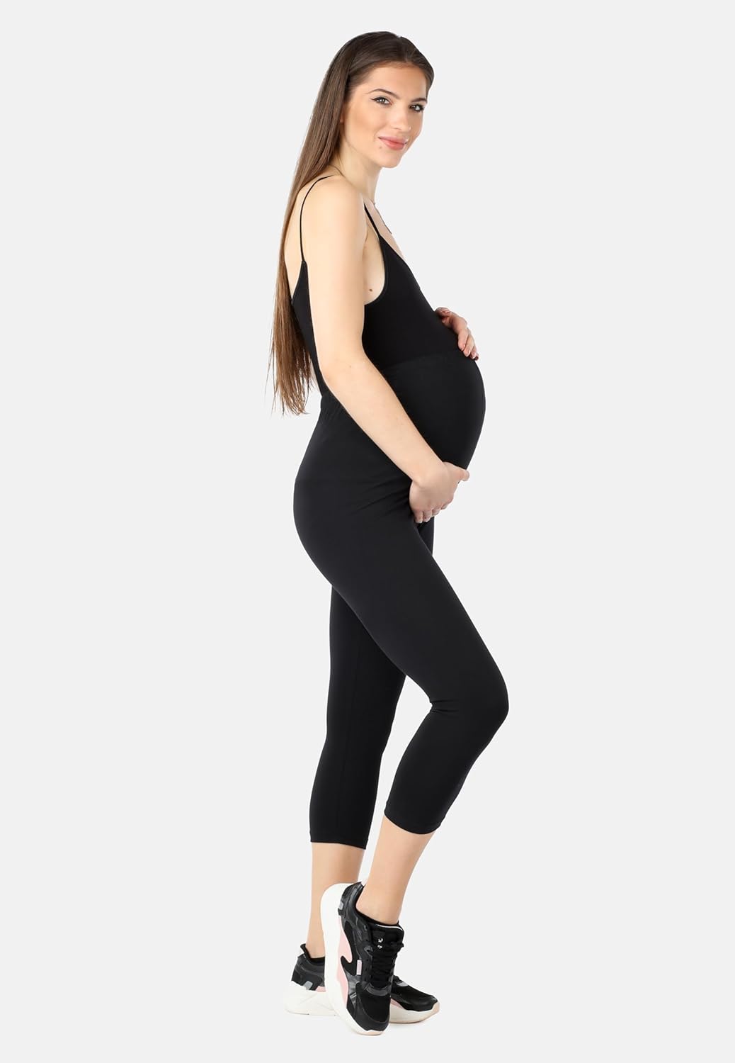 Thumbnail 2 de Be Mammy Leggings Premaman 3/4 in bio-cotone GOTS e Oeko-Tex (modello BE20-284)