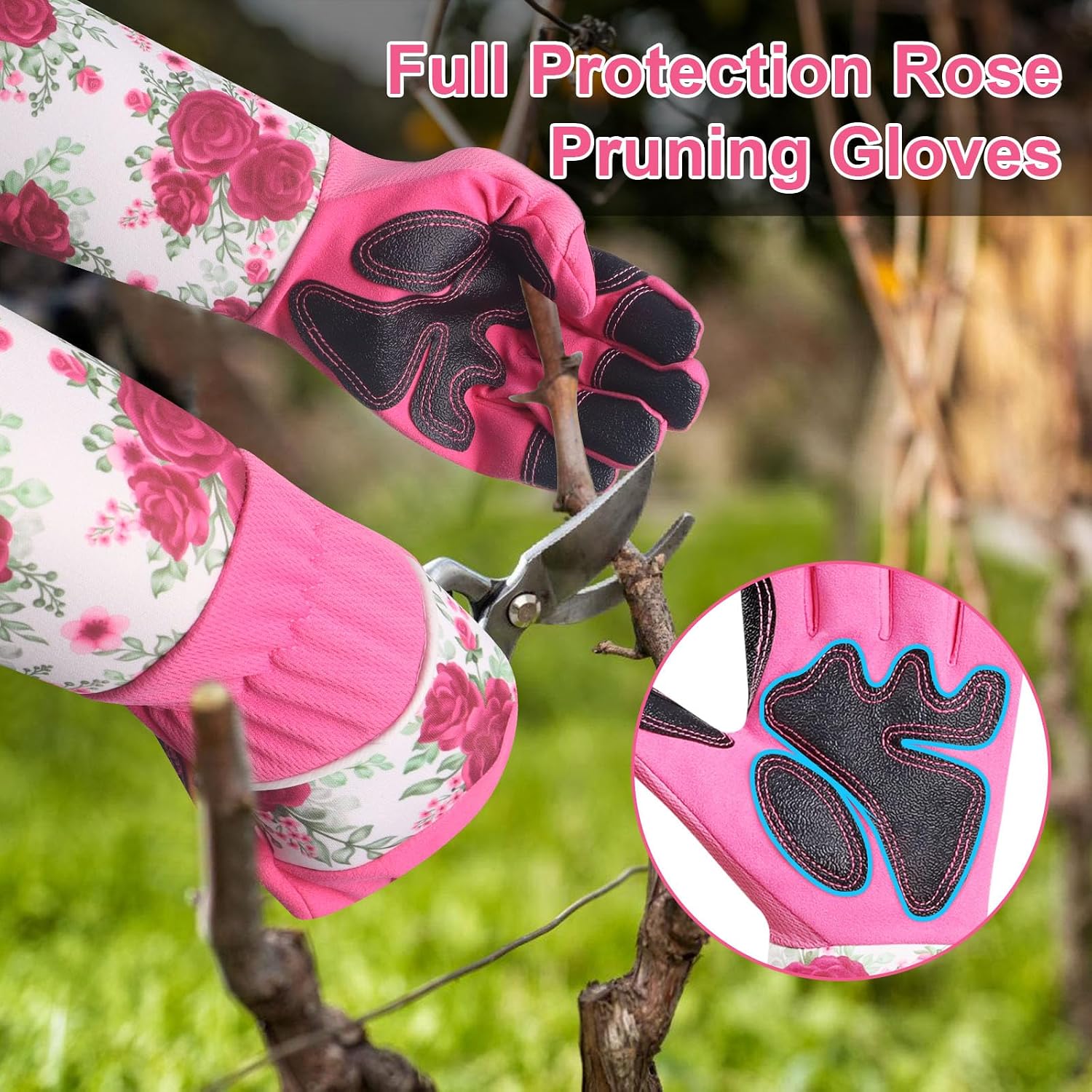 Detalle de DLY breathable garden gloves for women