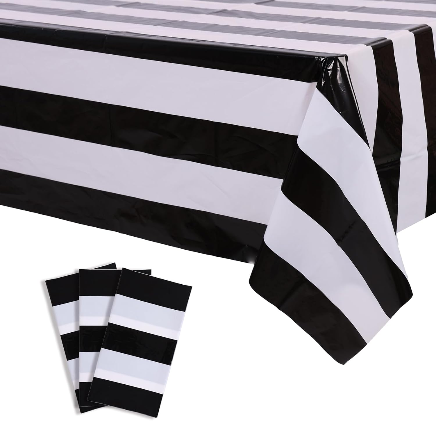 Detalle de Kesfey Striped Tablecloth, 54 x 108 Inches