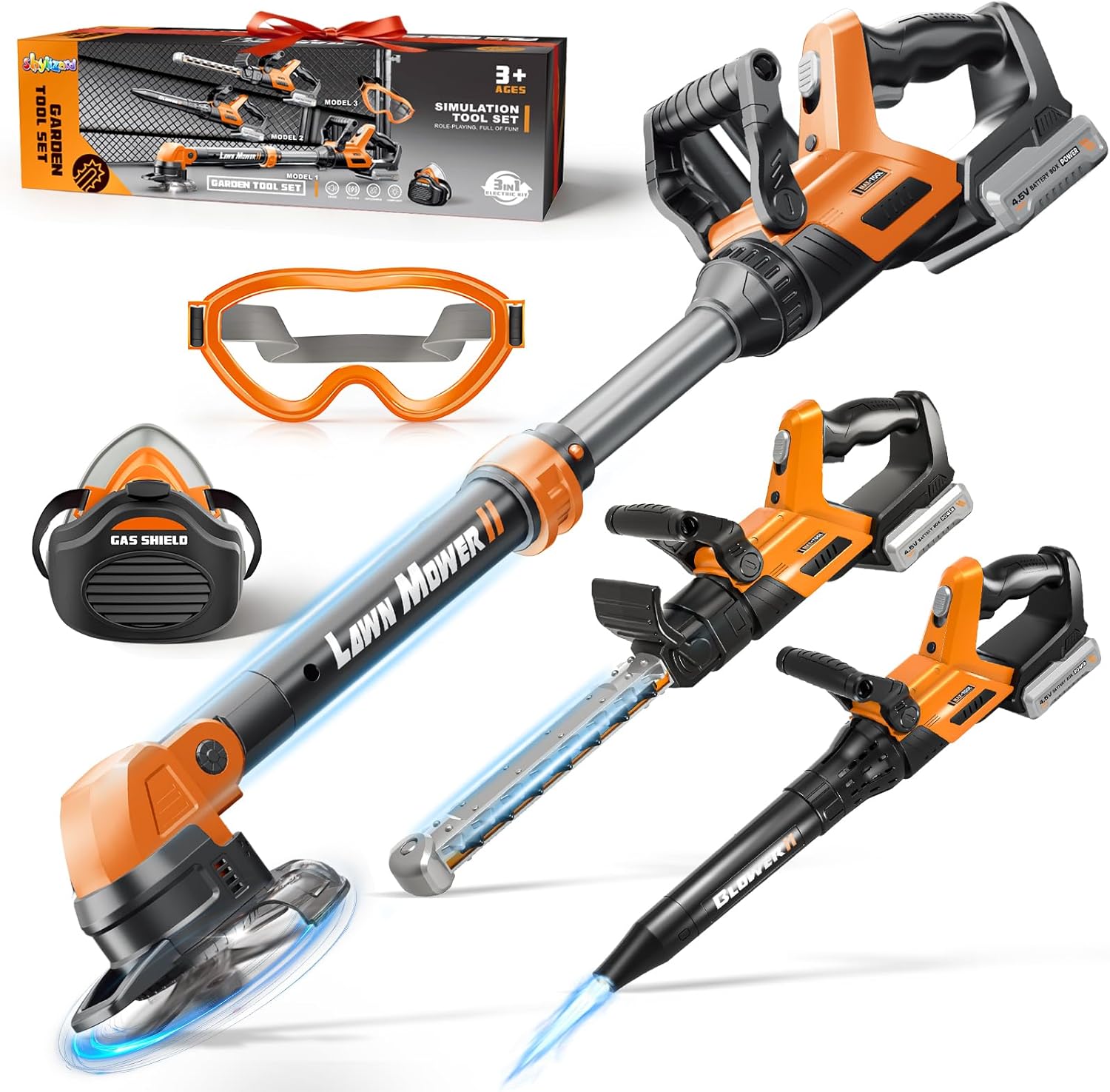 Detalle de Kids Tool Set: 3 in 1 Power Garden Tools with Sounds & Lights