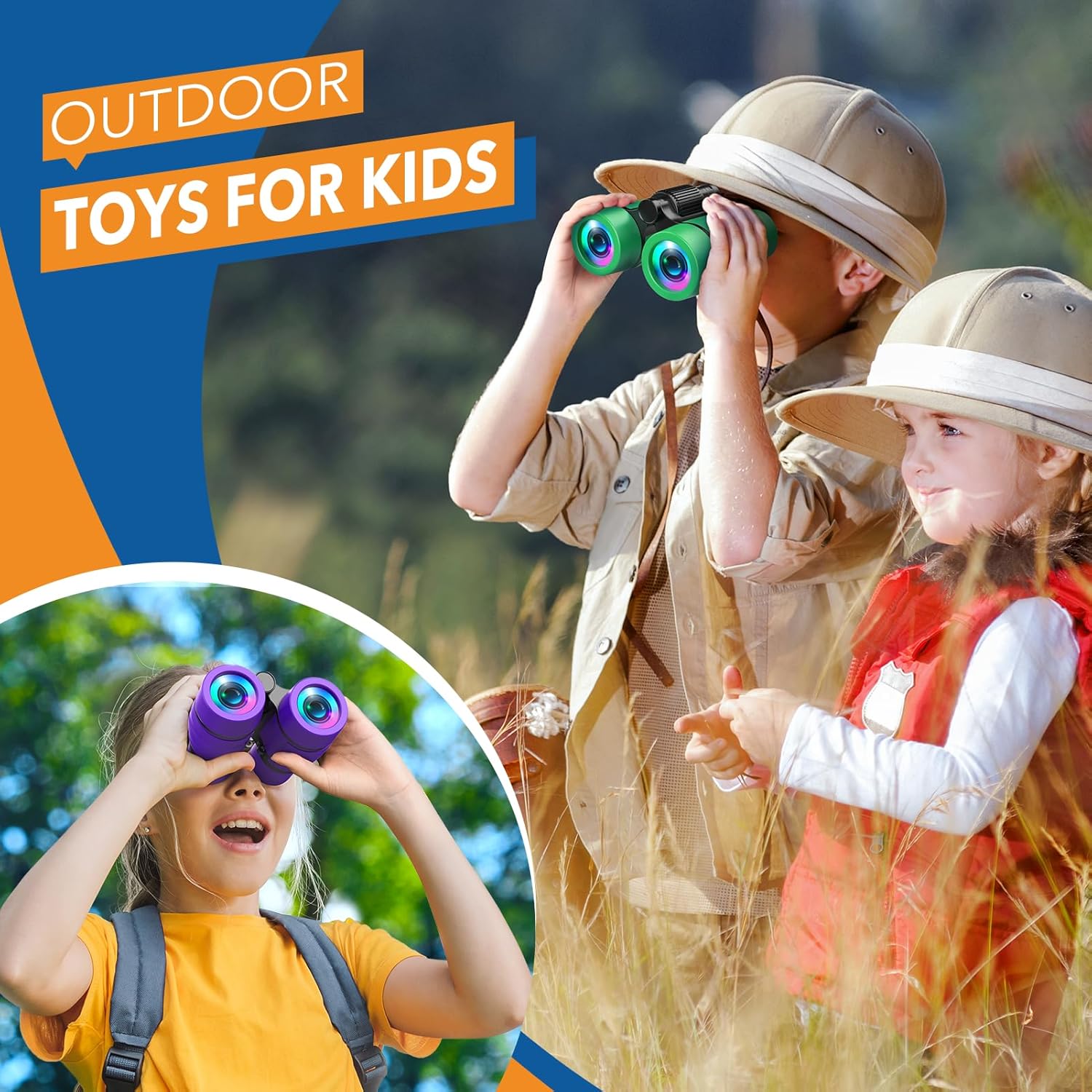 Detalle de HappyKidsClub Binoculars 4x for Kids