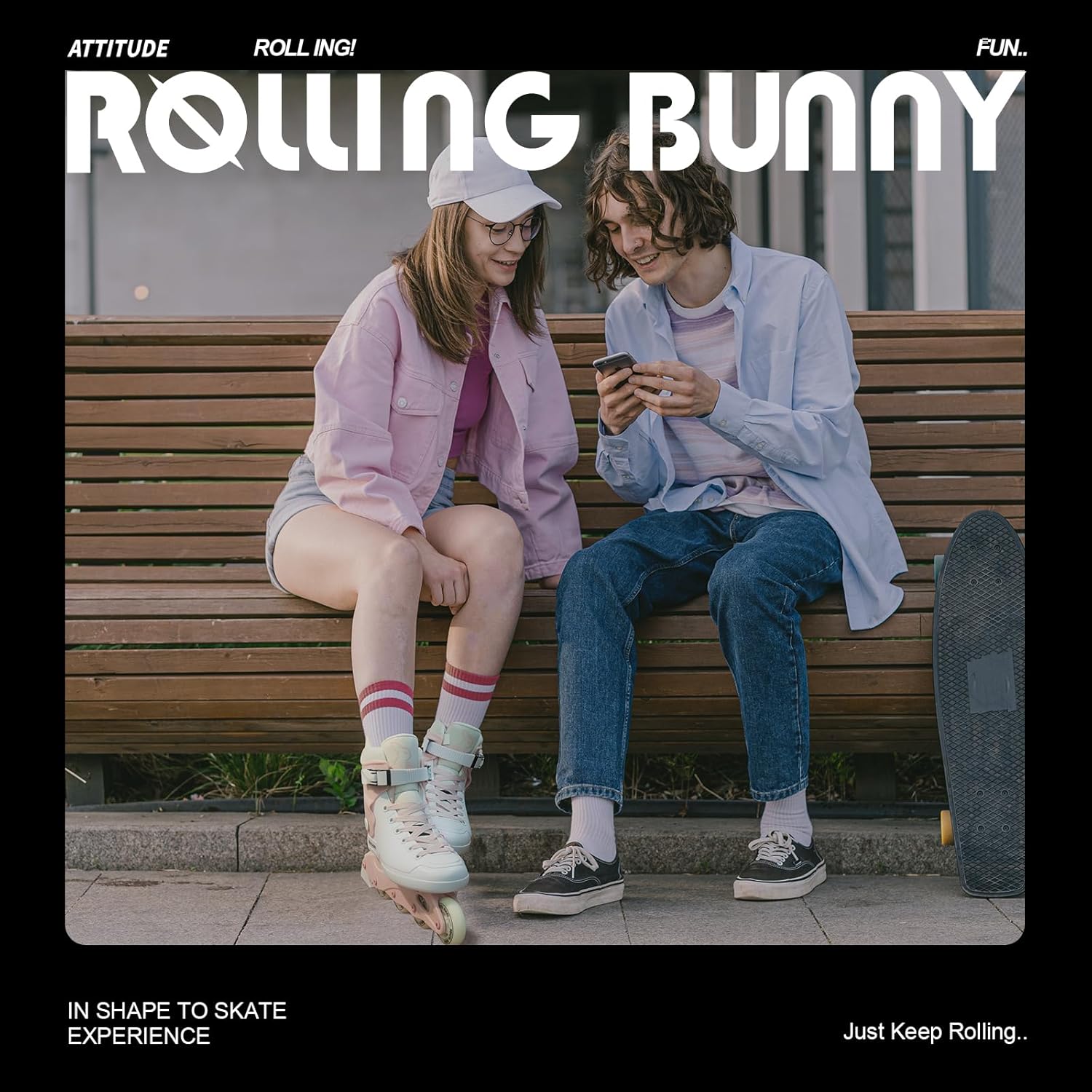 Thumbnail 4 de RollingBunny Inline Skates for Women & Girls — Durable, Comfortable Adult Inline Skates with Ankle Support and ABEC-7 Bearings
