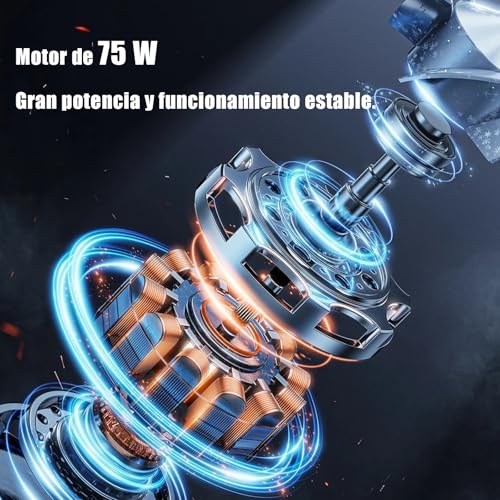 Detalle de Lirixia Ventilador de Pie Potente 75W, 18" con Altura Regulable y Oscilación 120°