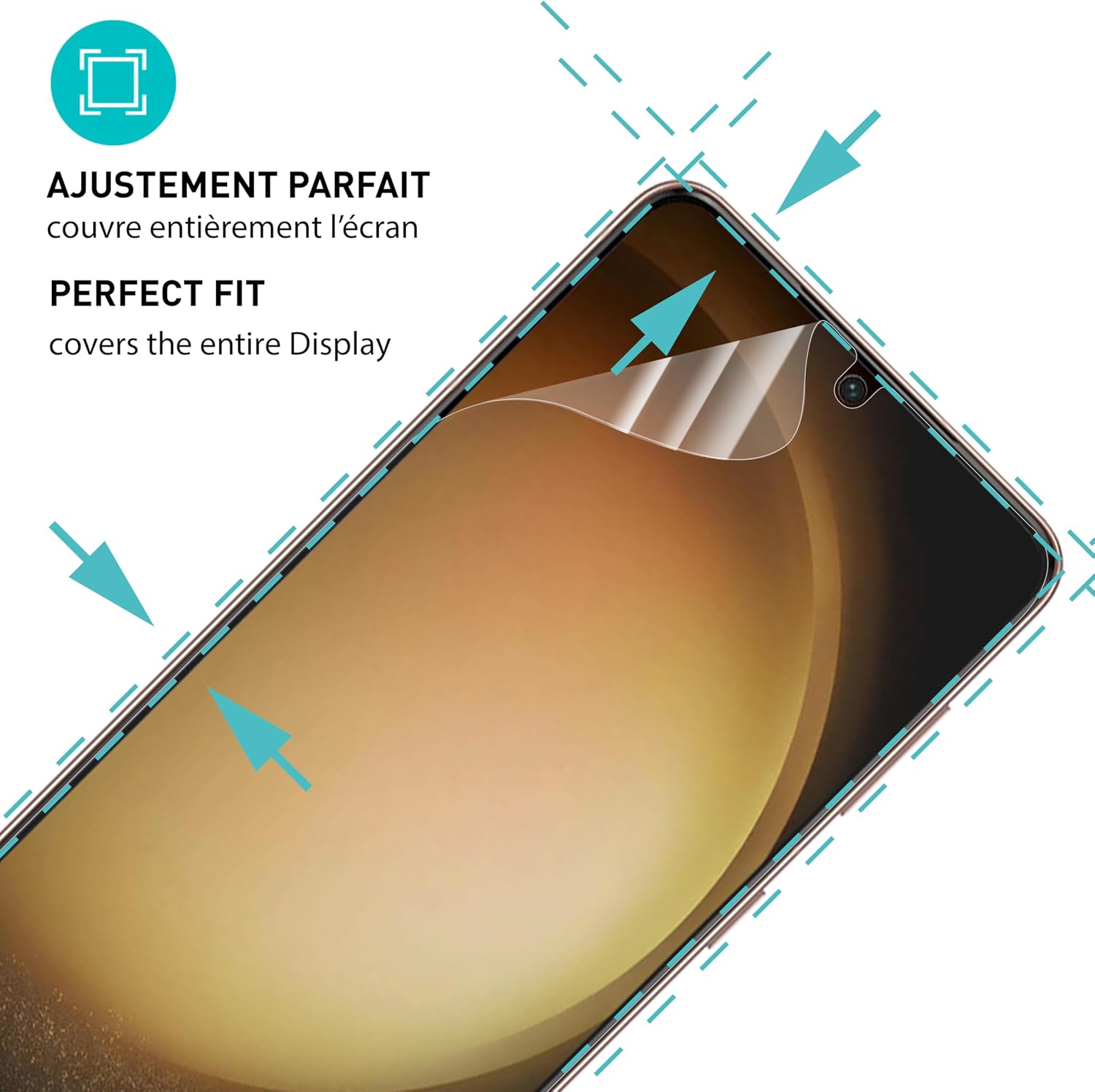 Detalle 2 de smartect Protecteur d’écran TPU Matte pour Samsung Galaxy S23 Plus (lot de 2) – pose sans bulles