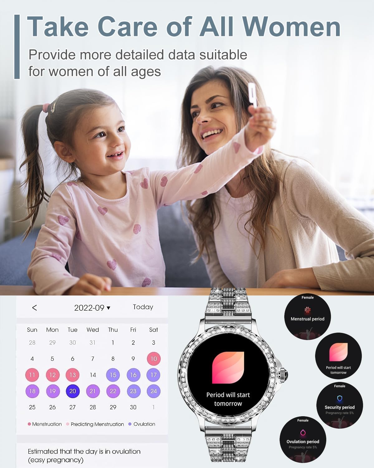 Thumbnail 5 de Smart watch for women 1.3 inch HD