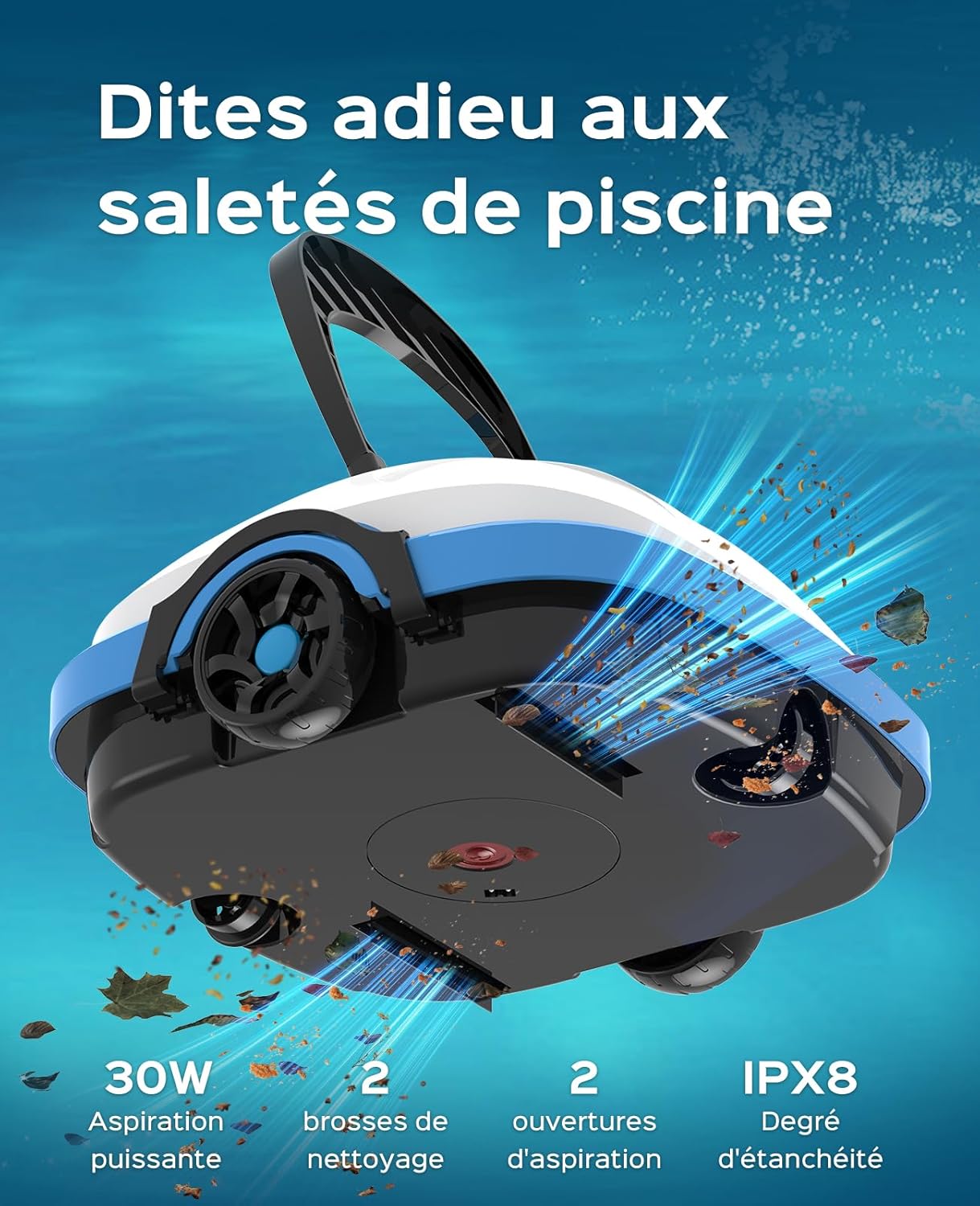 Thumbnail 2 de WYBOT Osprey 200 — Robot Piscine sans Fil pour Piscines Hors Sol jusqu’à 50 m²