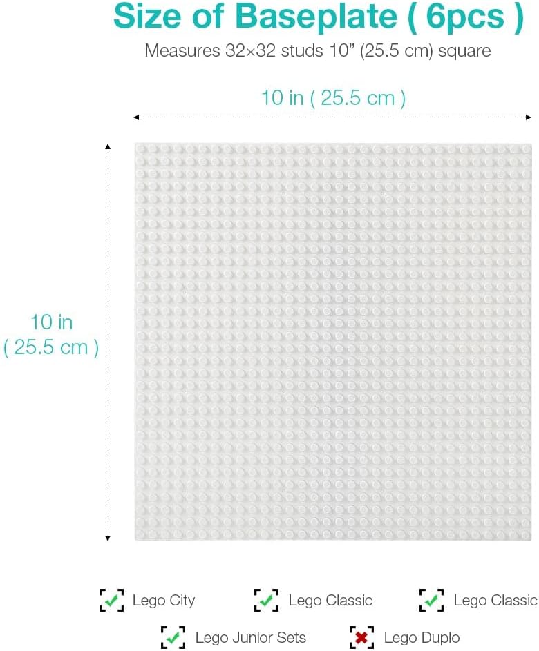 Detalle 1 de Lekebaby Bauplatte 25,4 x 25,4 cm Set