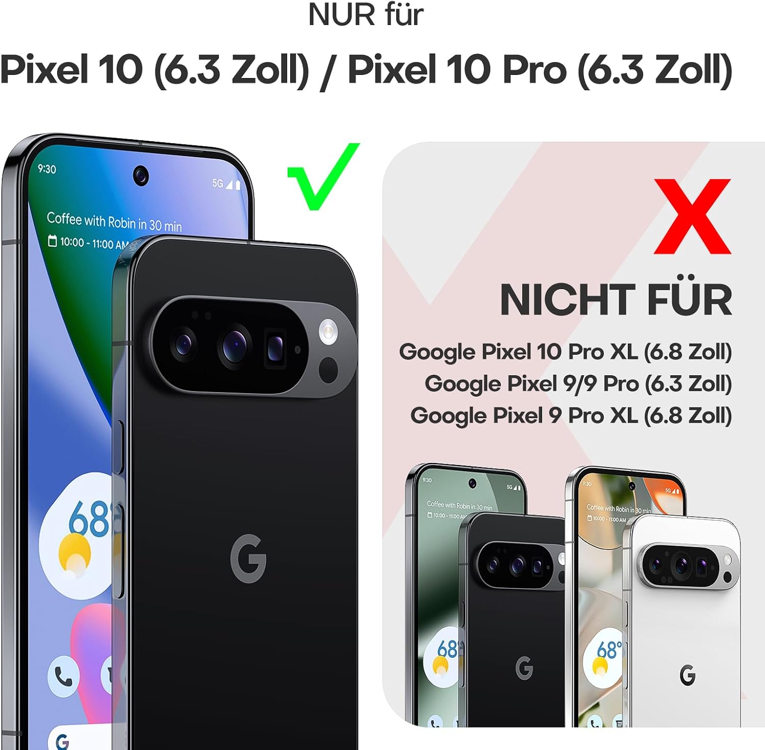 Thumbnail 5 de TAURI Hülle Google Pixel 10/10 Pro 6,3 Zoll MagSafe