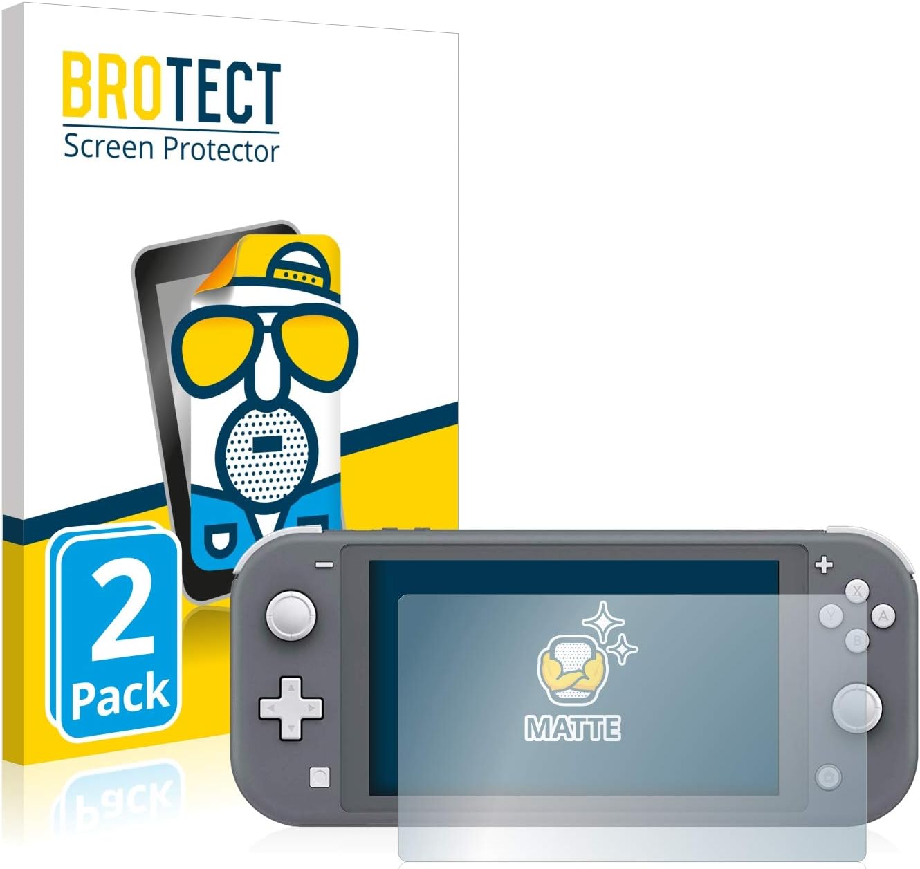 Thumbnail 1 de BROTECT Anti-Glare Screen Protector for Nintendo Switch Lite (2 Pack) – Matte, Anti-Fingerprint