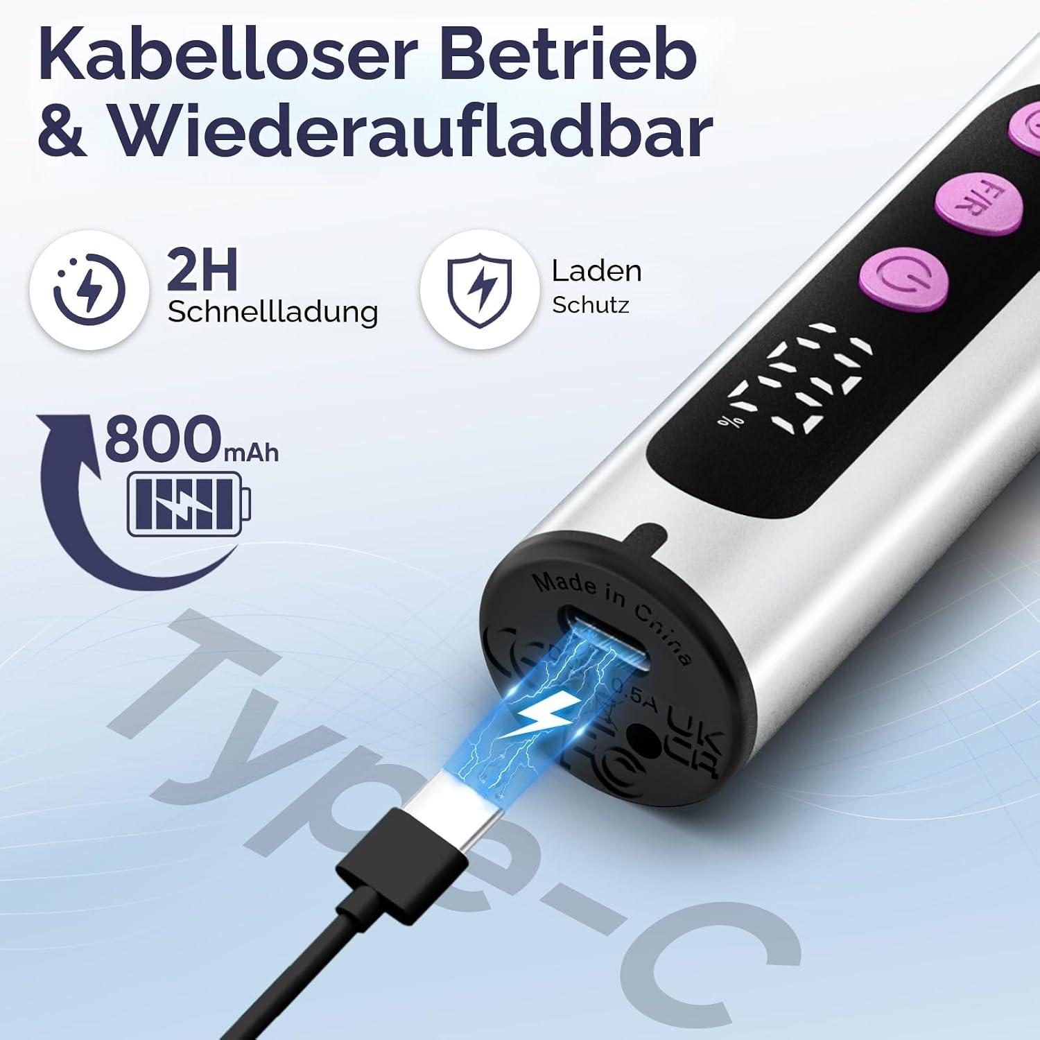 Thumbnail 4 de Oukzon Nagelfräser Kabellos 35000 U/Min 💅