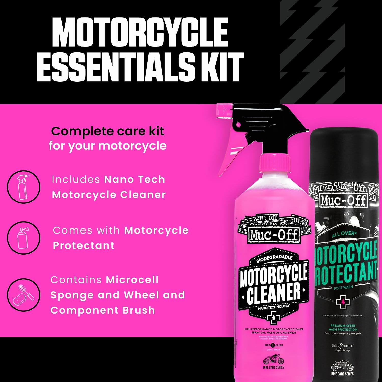 Detalle 2 de Muc-Off Kit limpieza de Motos