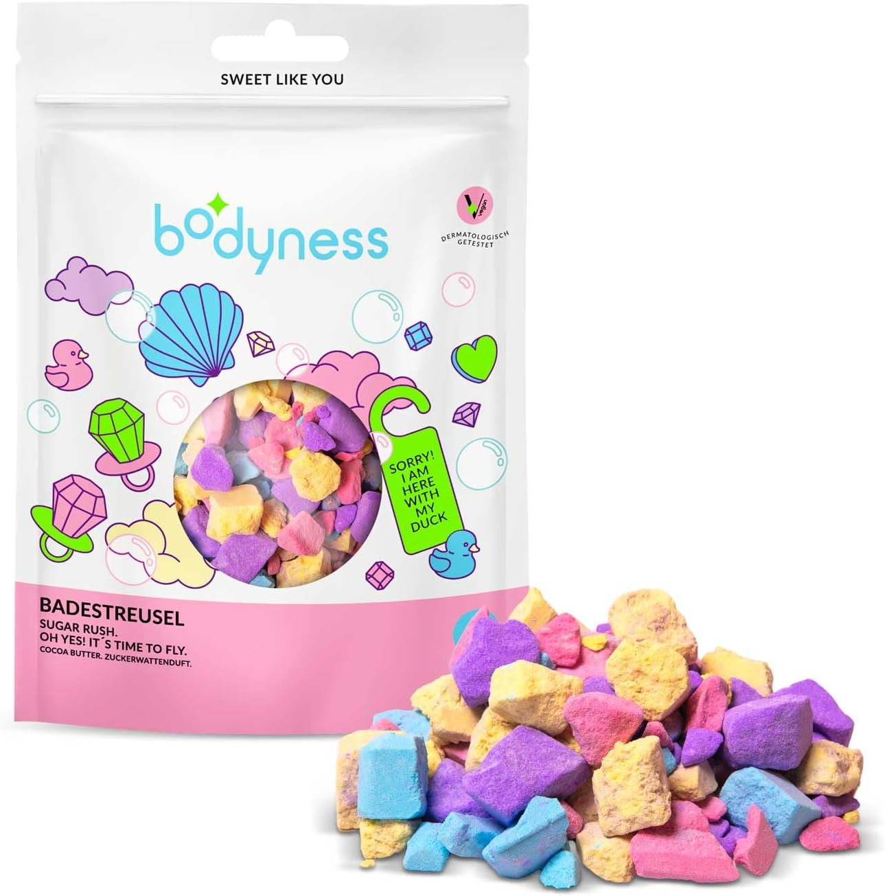 Detalle 2 de BODYNESS Sugar Rush 5x300 g sales de baño