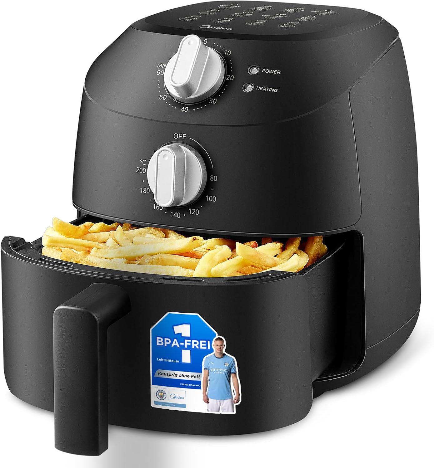 Detalle de Midea Air Fryer 2L 1150 W con 12 funzioni
