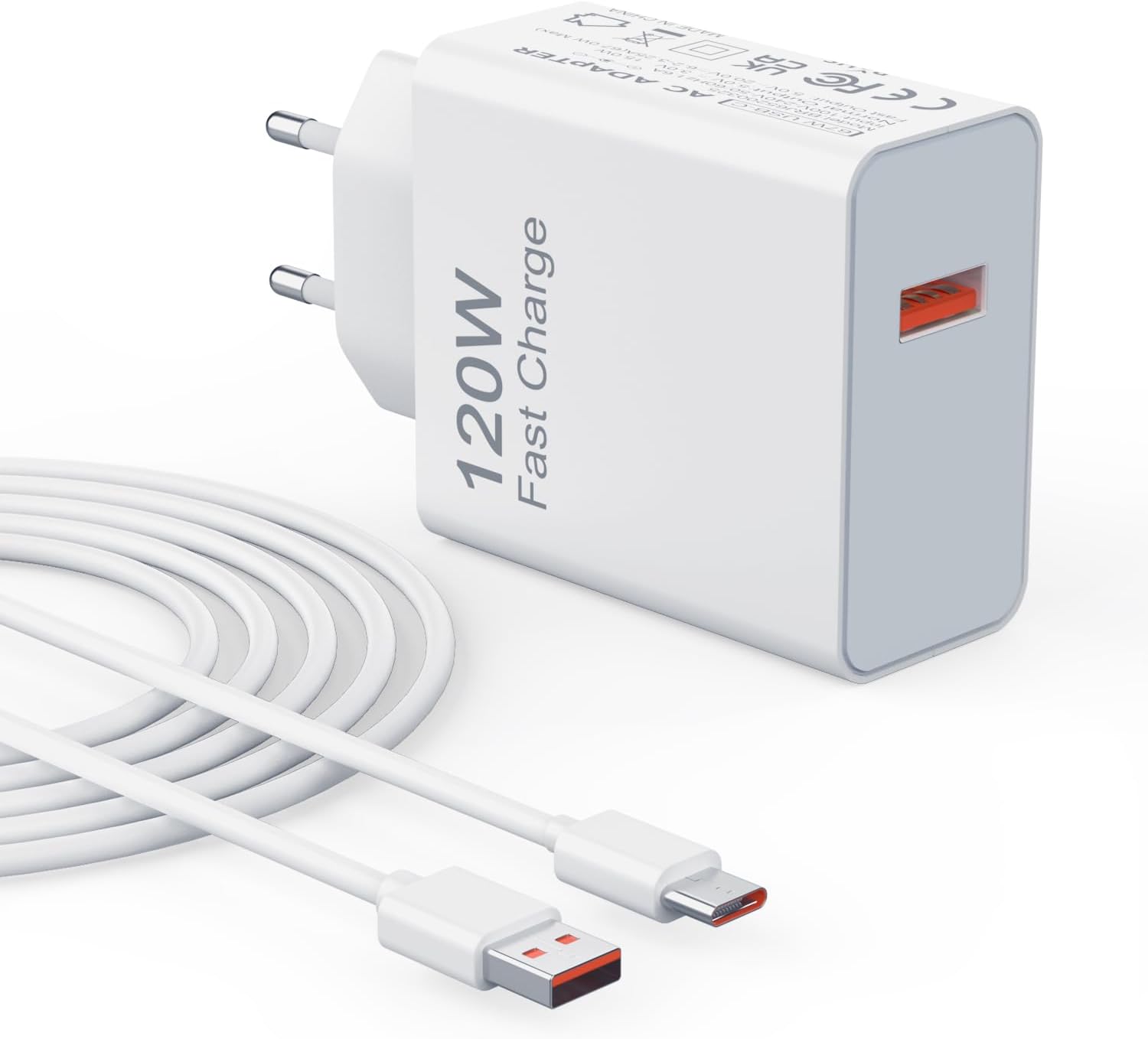 Detalle de VUOHOEG ładowarka USB-C 120 W z kablem 1 m do Xiaomi, Redmi i POCO