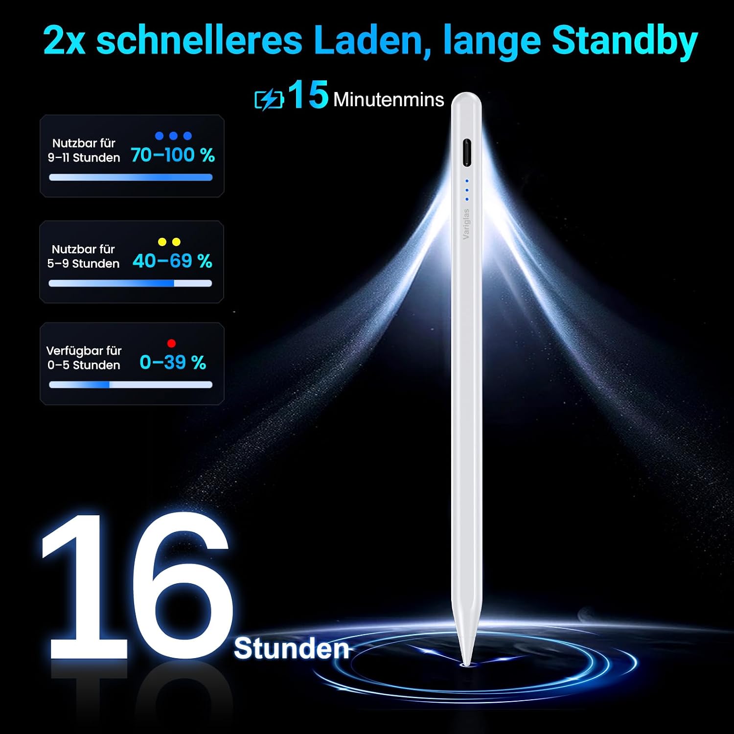 Detalle 2 de Variglas Stift für iPad 2018-2025