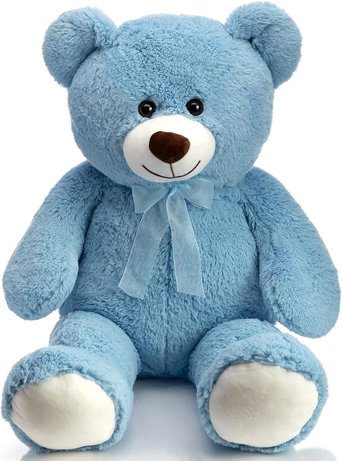 BEJOY Ours en Peluche Bleu Clair 90 cm – Grand Doudou câlin pour tous les âges