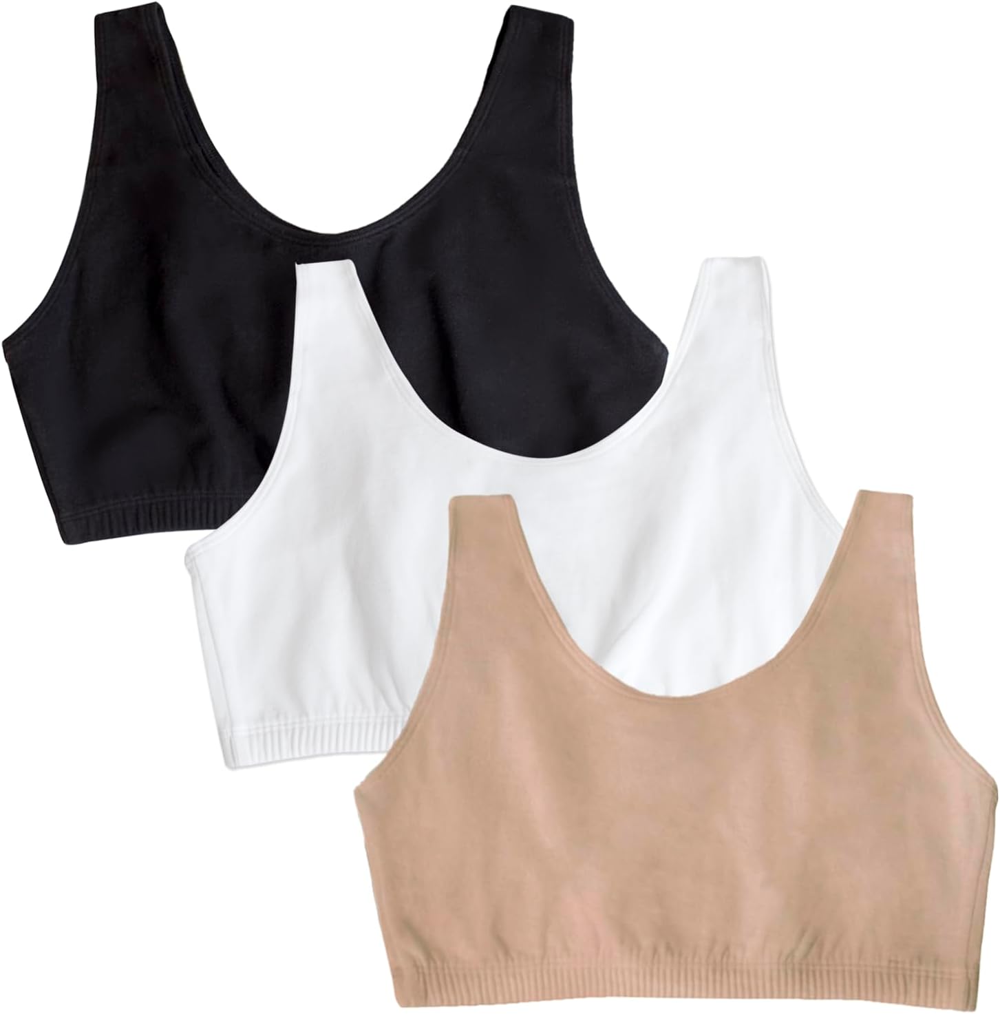Detalle 2 de Fruit of the Loom Women's Cotton Tank Bra for Women — Ultimate Comfort & Breathable Fit