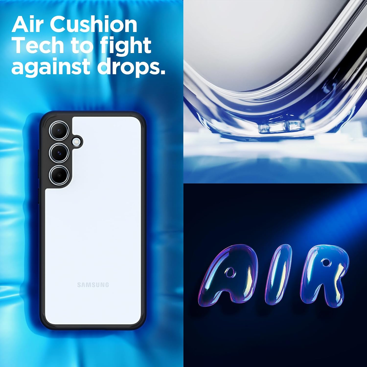 Thumbnail 4 de Spigen Ultra Hybrid pour Samsung Galaxy A55 5G — coque noire mat