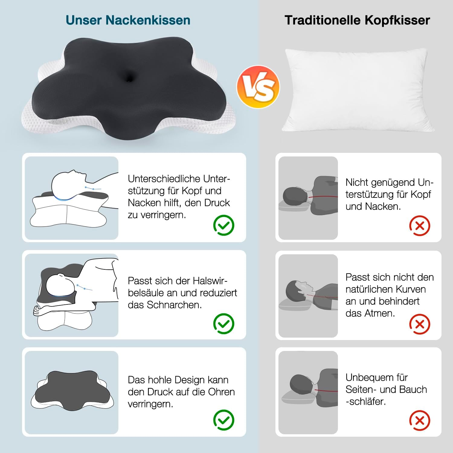 Thumbnail 6 de Nourideaux Nackenstützkissen mit Memory Foam