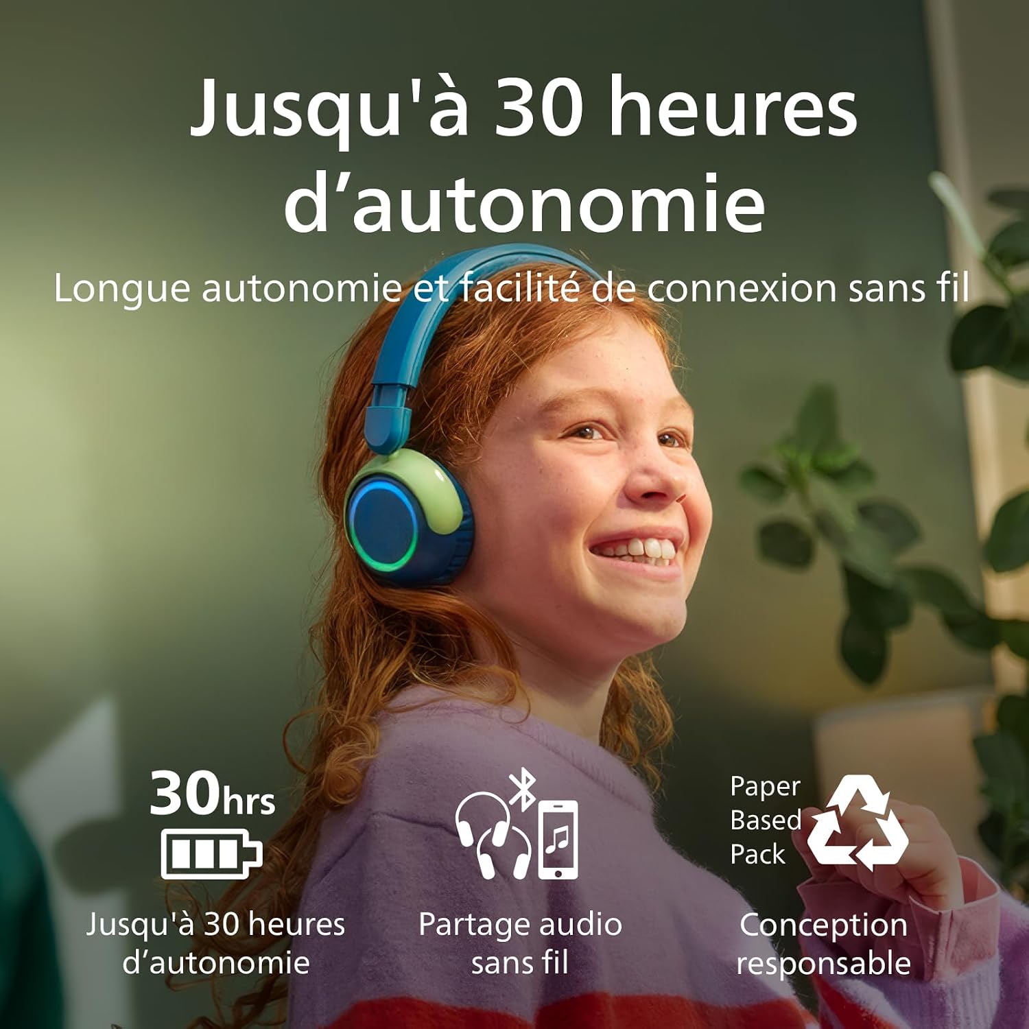 Thumbnail 4 de Philips TAK4200CT casque enfants 45 h