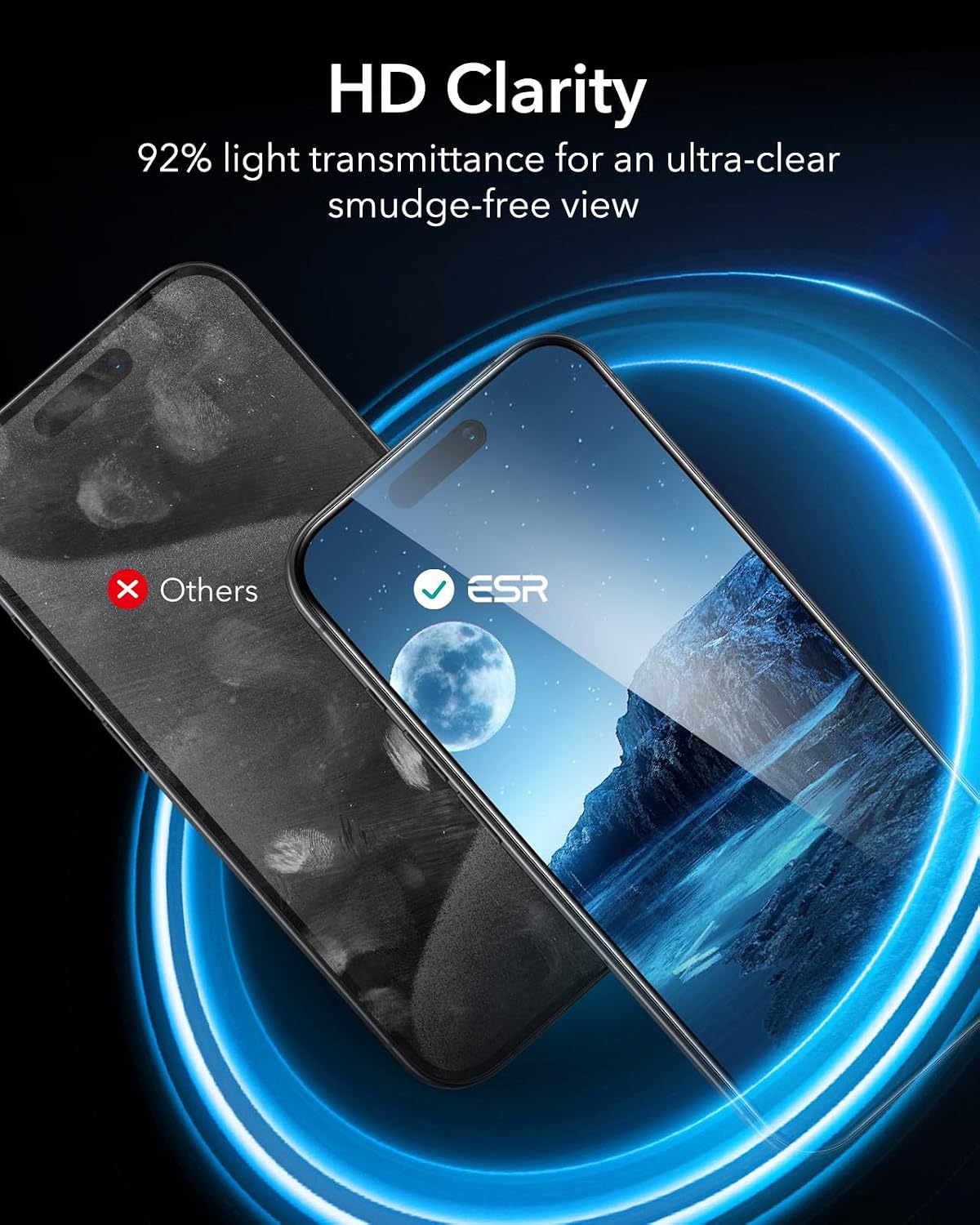 Thumbnail 6 de ESR Tempered Glass Screen Protector 3-pack for iPhone 16 Pro