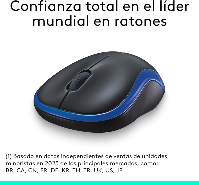 Thumbnail 2 de Logitech M185 ratón inalámbrico 1000 dpi