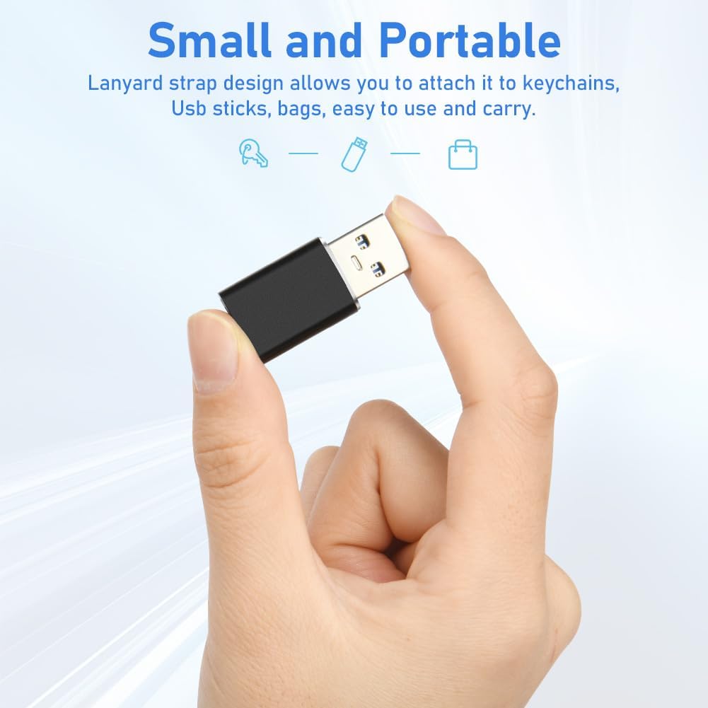 Detalle de OFFCUP A USB-C Adapter, USB-A Male to USB-C Female, 10Gbps