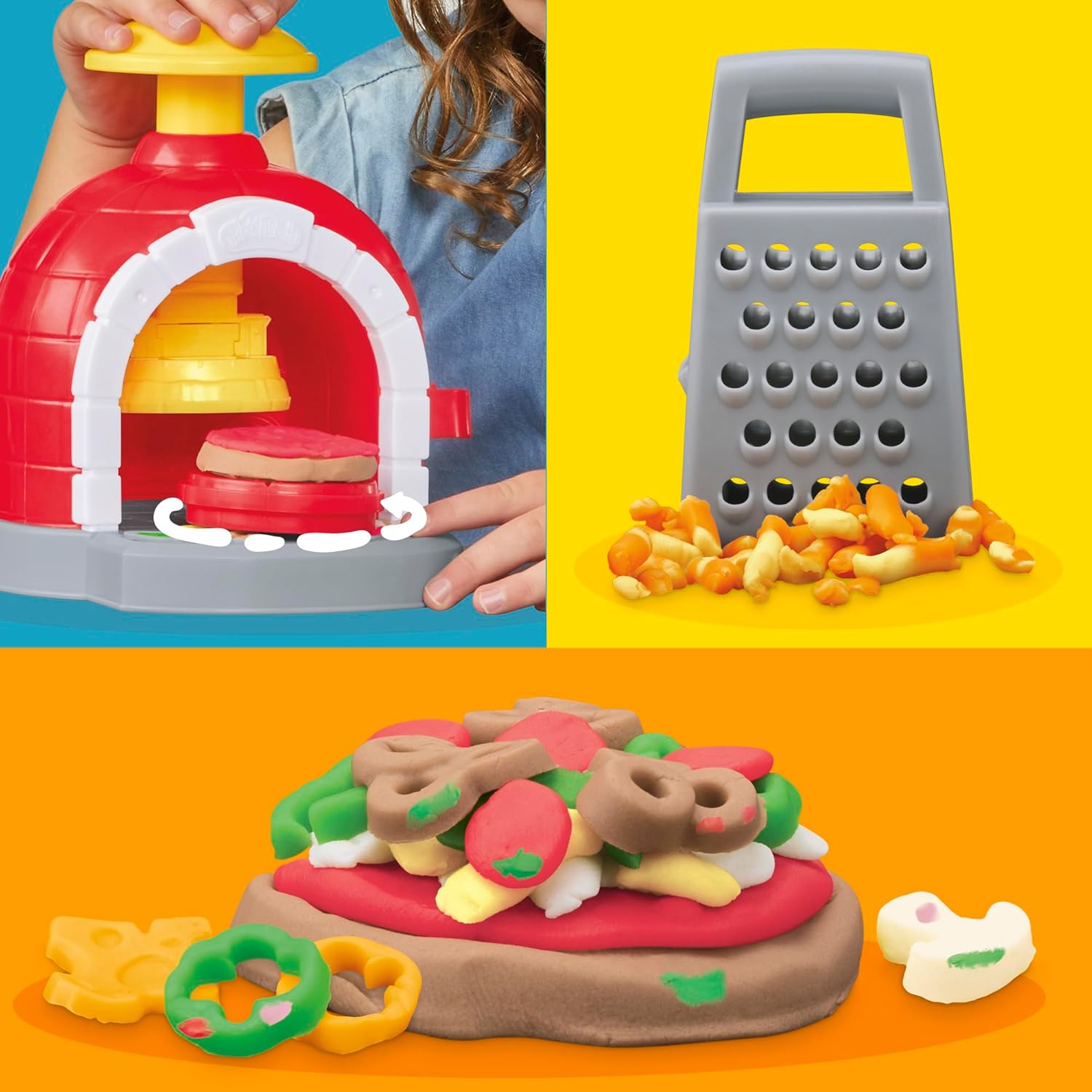 Thumbnail 3 de Play-Doh Kitchen Creations Horno de Pizzas con 6 botes 🍽