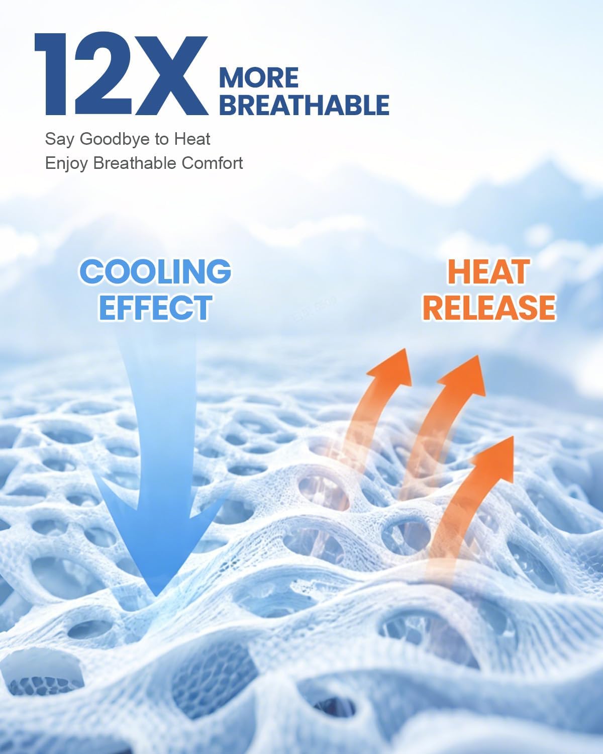 Thumbnail 2 de Ailemei Direct Cooling Blanket for Night Sweats (127×178cm) – Double-Sided Cool, Lightweight & Breathable