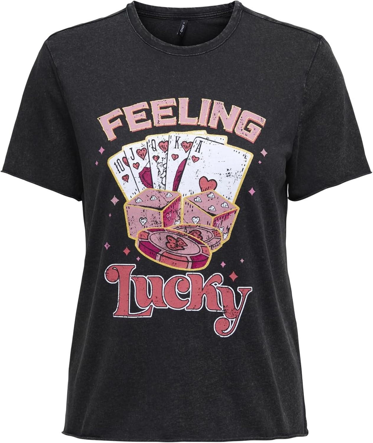 ONLY Onllucy Life Reg S/S Print Top Box Ccjrs Femme