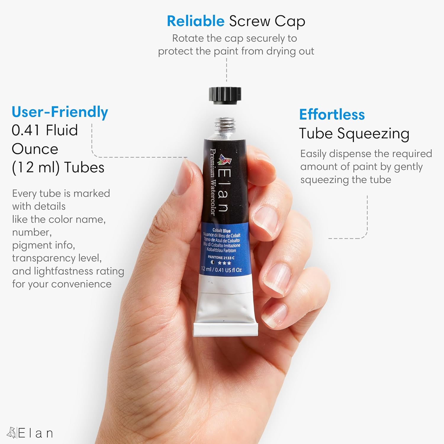 Thumbnail 1 de Elan Kit Peinture Aquarelle 24 tubes 🎨