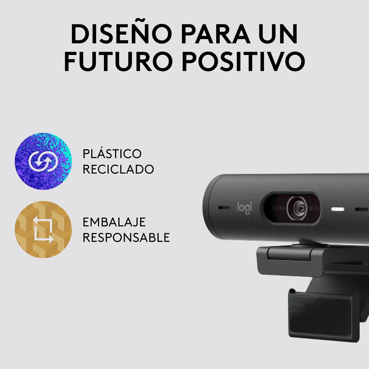 Thumbnail 6 de Logitech Brio 500 Webcam HD con micrófonos duales y cubierta 📷