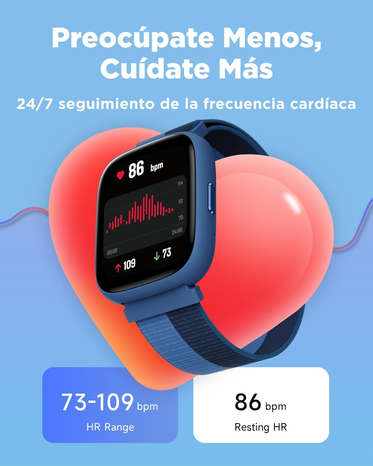 Thumbnail 4 de BIGGERFIVE Pulsera Actividad Infantil con Reloj Inteligente