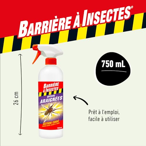Detalle de Barrière à Insectes Spécial Araignées, Prêt à l’Emploi – 750 mL