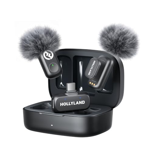 Detalle de Hollyland Lark A1: microfono wireless con audio ad alta definizione per vlog e contenuti social