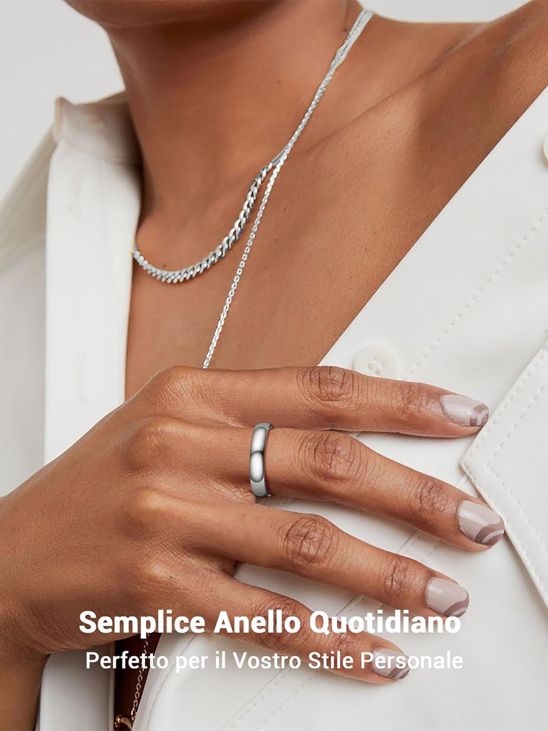 Thumbnail 1 de PROSTEEL Anello Personalizzabile Uomo/Donna con Incisione - Acciaio Inossidabile o Oro 18K Placcato, Confezione Regalo
