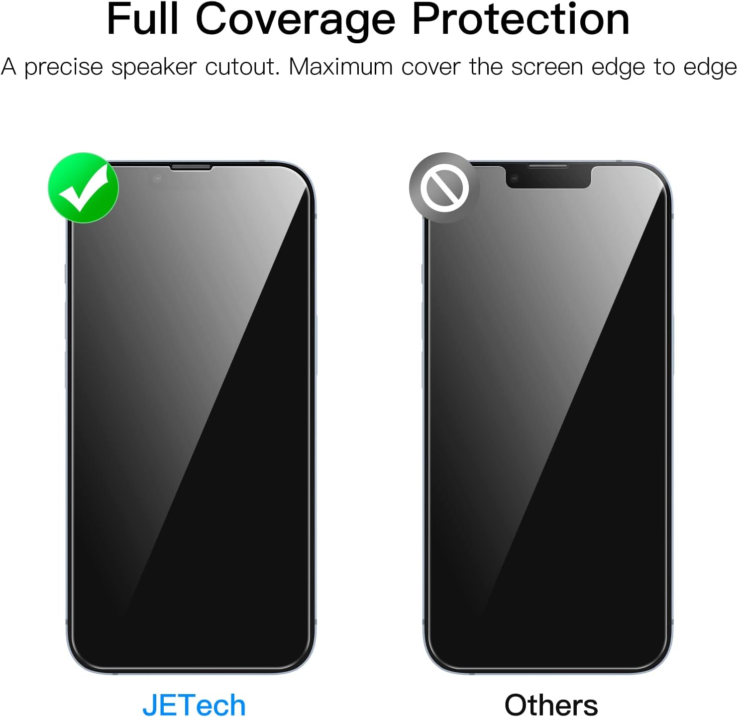 Detalle 2 de Jetech pellicola 9H per iPhone 14 6,1